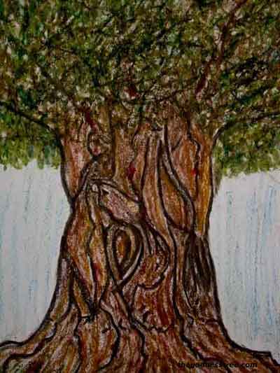 oil pastel by Gwendolyn